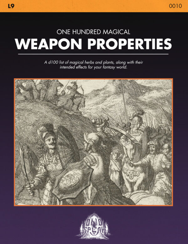 100 Magical Weapon Properties